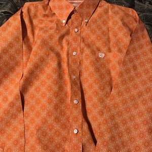 Cinch long sleeve orange